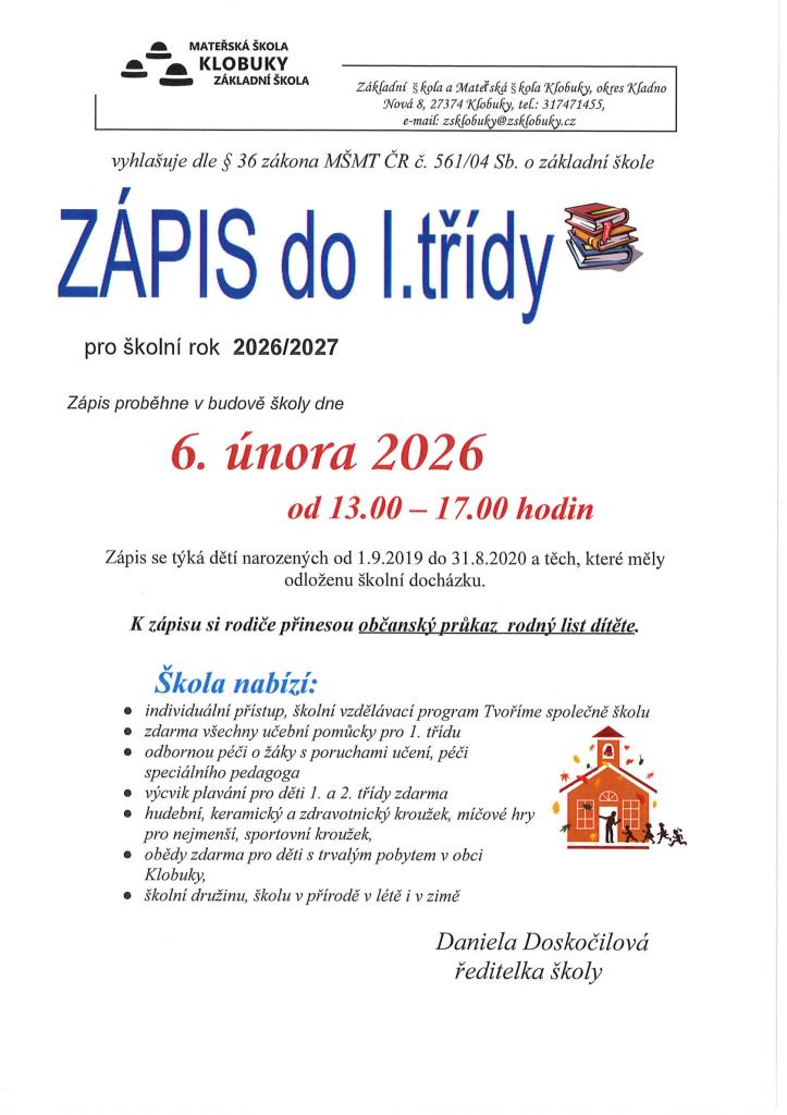 Zápis do&nbsp;1.třídy